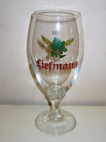 beer glass from the Liefmans brewery in Belgium with the inscription 'Liefmans'