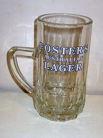 beer glass from the Foster's brewery in Australia with the inscription 'Foster's Australian Lager'