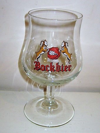 beer glass from the Arcense  brewery in Netherlands with the inscription 'Arcener Bock Bier'
