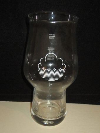 beer glass from the Cloudwater brewery in England with the inscription ''