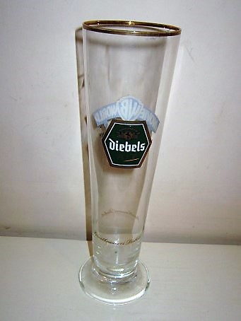 beer glass from the Diebels brewery in Germany with the inscription 'Diebels ALT'