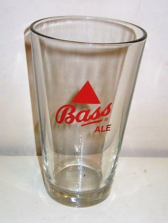 beer glass from the Bass  brewery in England with the inscription 'Bass Ale'