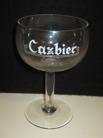 beer glass from the De Cazeau brewery in Belgium with the inscription 'Cazbier'