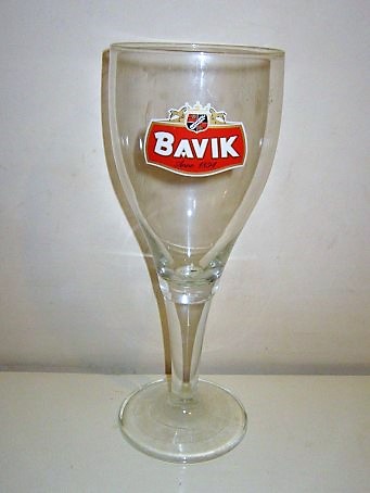 beer glass from the De Brabandere brewery in Belgium with the inscription 'Bavik Anno 1894'