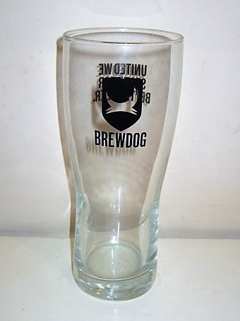 beer glass from the Brew Dog brewery in Scotland with the inscription 'Brew Dog'