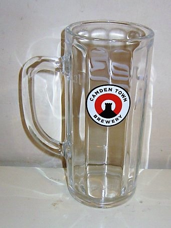 beer glass from the Camden Town  brewery in England with the inscription 'Camden Town Brewery'
