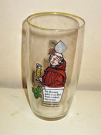 beer glass from the WestMark brewery in Germany with the inscription ''