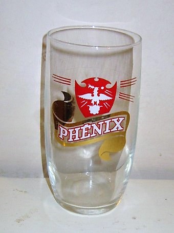 beer glass from the Phenix brewery in France with the inscription 'Phenix'