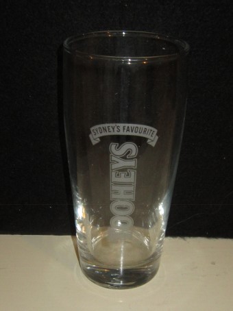 beer glass from the Tooheys  brewery in Australia with the inscription 'Tooheys Sydney's Favourite'