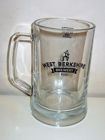 beer glass from the The West Berkshire Brewery brewery in England with the inscription 'West Berkshire Brewery EST 1995'