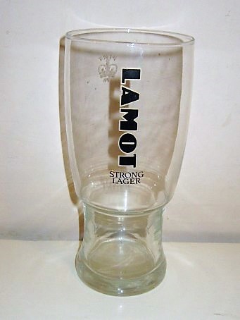 beer glass from the Lamot brewery in Belgium with the inscription 'Lamot Strong Lager'