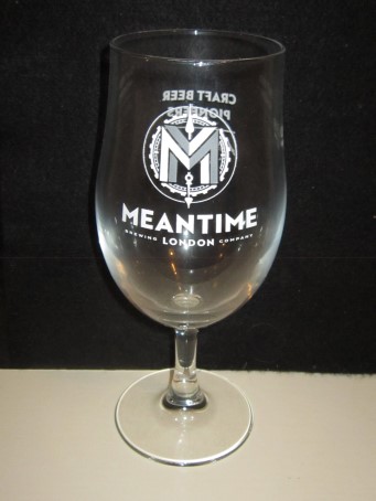 beer glass from the Meantime brewery in England with the inscription 'Meantime London Brewing Company'