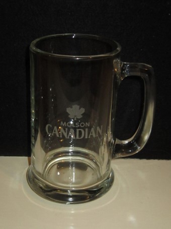 beer glass from the Molson Coors brewery in Canada with the inscription 'Molson Canadian'