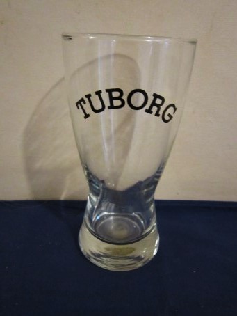 beer glass from the Tuborg brewery in Denmark with the inscription 'Turborg'
