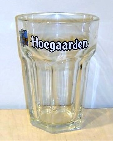 beer glass from the Hoegaarden  brewery in Belgium with the inscription 'Hoegaarden '