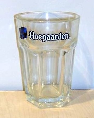 beer glass from the Hoegaarden  brewery in Belgium with the inscription 'Hoegaarden '