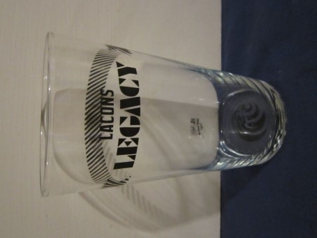 beer glass from the Lacons brewery in England with the inscription 'Lacons Legacy'
