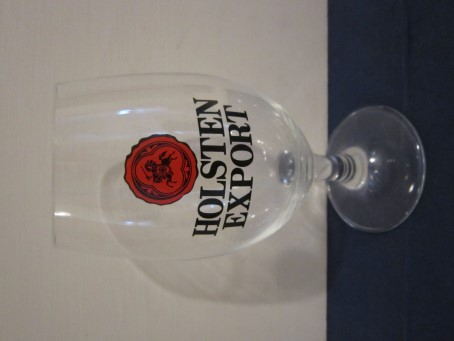 beer glass from the Holsten brewery in Germany with the inscription 'Holsten Export'