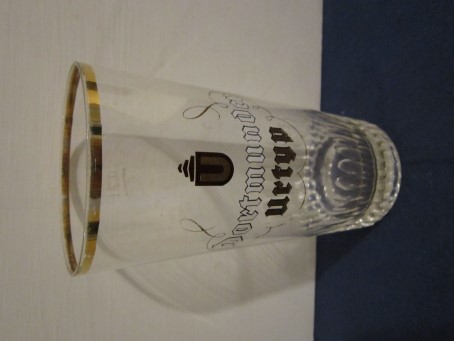 beer glass from the Dortmunder Ritter brewery in Germany with the inscription 'Dortmunder Urtyp'