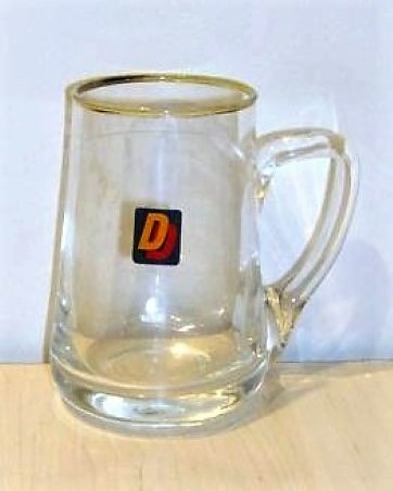 beer glass from the Ind Coope brewery in England with the inscription 'DD'