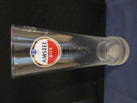 beer glass from the Amstel brewery in Netherlands with the inscription 'Amstel Bier 1870'