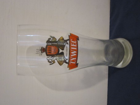 beer glass from the Zywiec brewery in Poland with the inscription 'Zywiec'