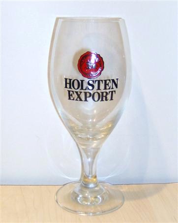 beer glass from the Holsten brewery in Germany with the inscription 'Holsten Export'