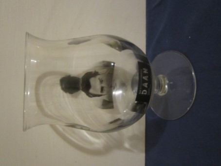 beer glass from the Duvel Moortgat brewery in Belgium with the inscription '666 666666666666666 DAAN Stuyven Daniel Maria'