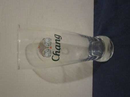 beer glass from the The Thai Beverage Public Company  brewery in Thailand with the inscription 'Chang'