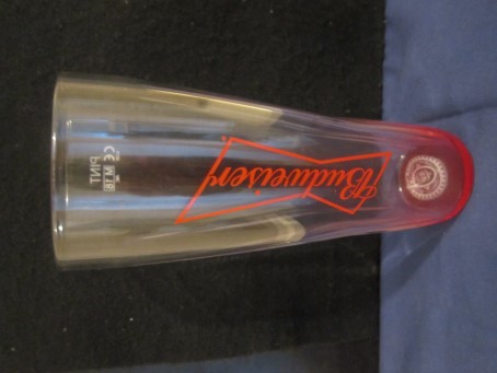 beer glass from the Anheuser Busch brewery in U.S.A. with the inscription 'Budweiser'