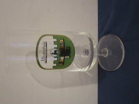 beer glass from the Irseer Klosterbru brewery in Germany with the inscription 'Klosterbrau Rheinisch Pils'