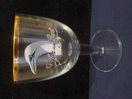 beer glass from the Liefmans brewery in Belgium with the inscription 'Jan Van Gent'