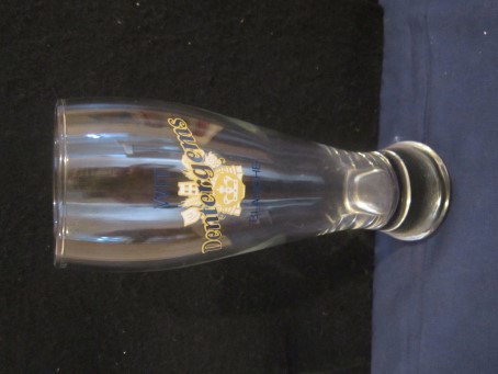 beer glass from the Riva brewery in Belgium with the inscription 'Dentergens Wit Blanche'
