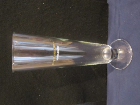 beer glass from the Eylenbosch brewery in Belgium with the inscription 'Eylenbosch Cuvee Speciale'