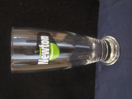 beer glass from the Lefebvre brewery in Belgium with the inscription 'Newton'
