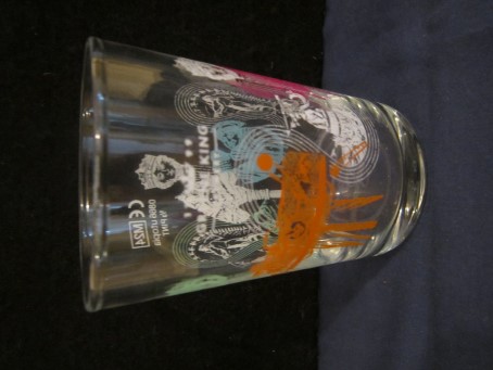 beer glass from the Greene King brewery in England with the inscription '1799 Greene King Brewery'