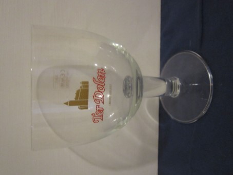 beer glass from the Ter Dolen N.V. brewery in Belgium with the inscription 'Ter Dolen'
