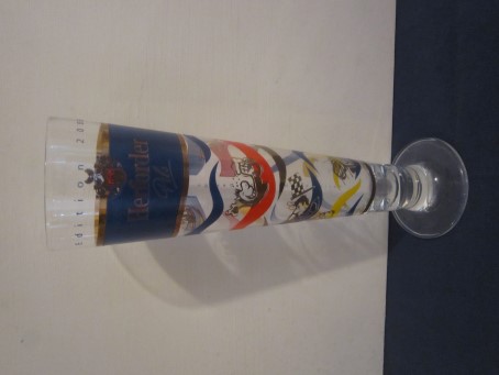 beer glass from the Herforder  brewery in Germany with the inscription 'Herforder Pils Edition 2005'