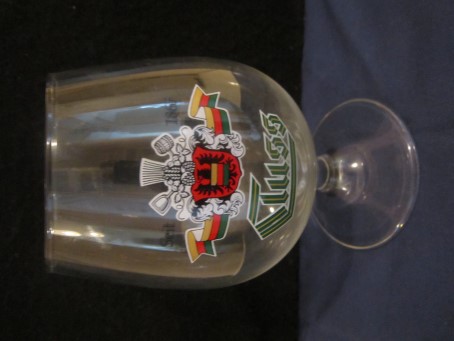 beer glass from the Cluss brewery in Germany with the inscription 'Siet 1865 Cluss'