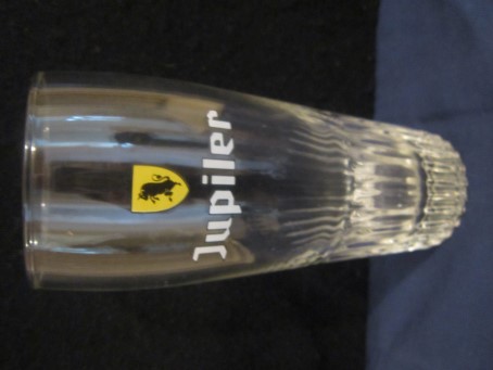beer glass from the Piedboeuf brewery in Belgium with the inscription 'Jupiler'