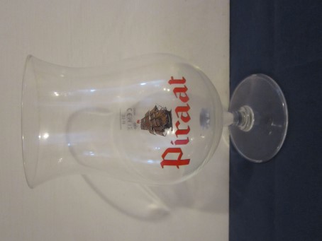 beer glass from the Van Steenberge brewery in Belgium with the inscription 'Piraat'