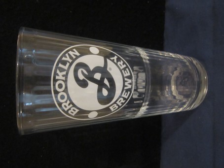 beer glass from the Brooklyn brewery in U.S.A. with the inscription 'Brooklyn Brewery, Brooklyn Brewery 79 North 11th Street Brooklyn , NY'