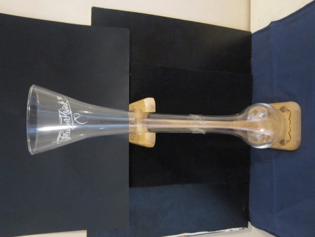 beer glass from the Bosteels  brewery in Belgium with the inscription 'Pauwel Kwak Mod Dep'