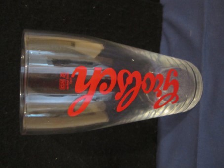 beer glass from the Grolsch brewery in Netherlands with the inscription 'Grolsch'