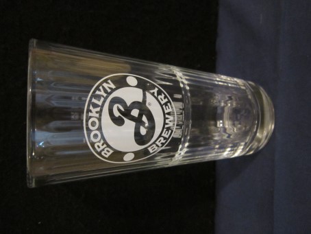 beer glass from the Brooklyn brewery in U.S.A. with the inscription 'Brooklyn Brewery, '