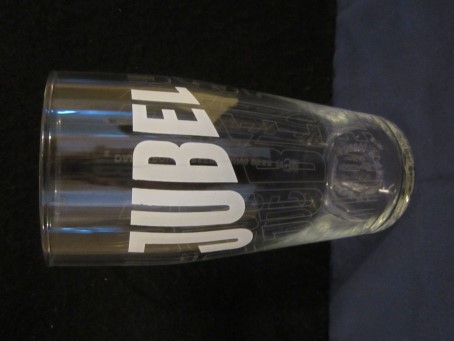beer glass from the Jubel brewery in Scotland with the inscription 'Jubel '