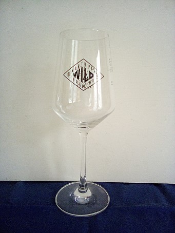 beer glass from the Northern Monk brewery in England with the inscription 'Northern Wild Brewing'