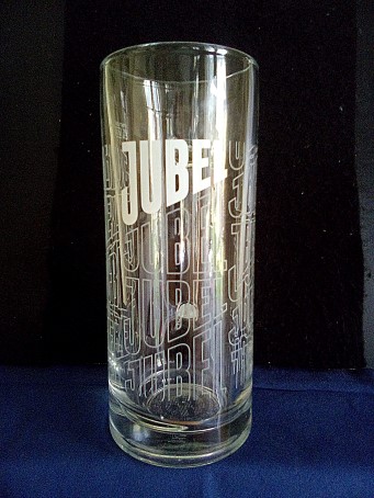 beer glass from the Jubel brewery in Scotland with the inscription 'Jubel'