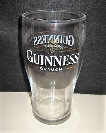 beer glass from the Guinness  brewery in Ireland with the inscription '1759 Guinness Draught'