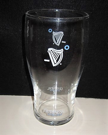 beer glass from the Guinness  brewery in Ireland with the inscription 'Guinness Extra Cold'